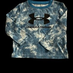 Under Armour Kids Blue Tie-Dye Long Sleeve Shirt